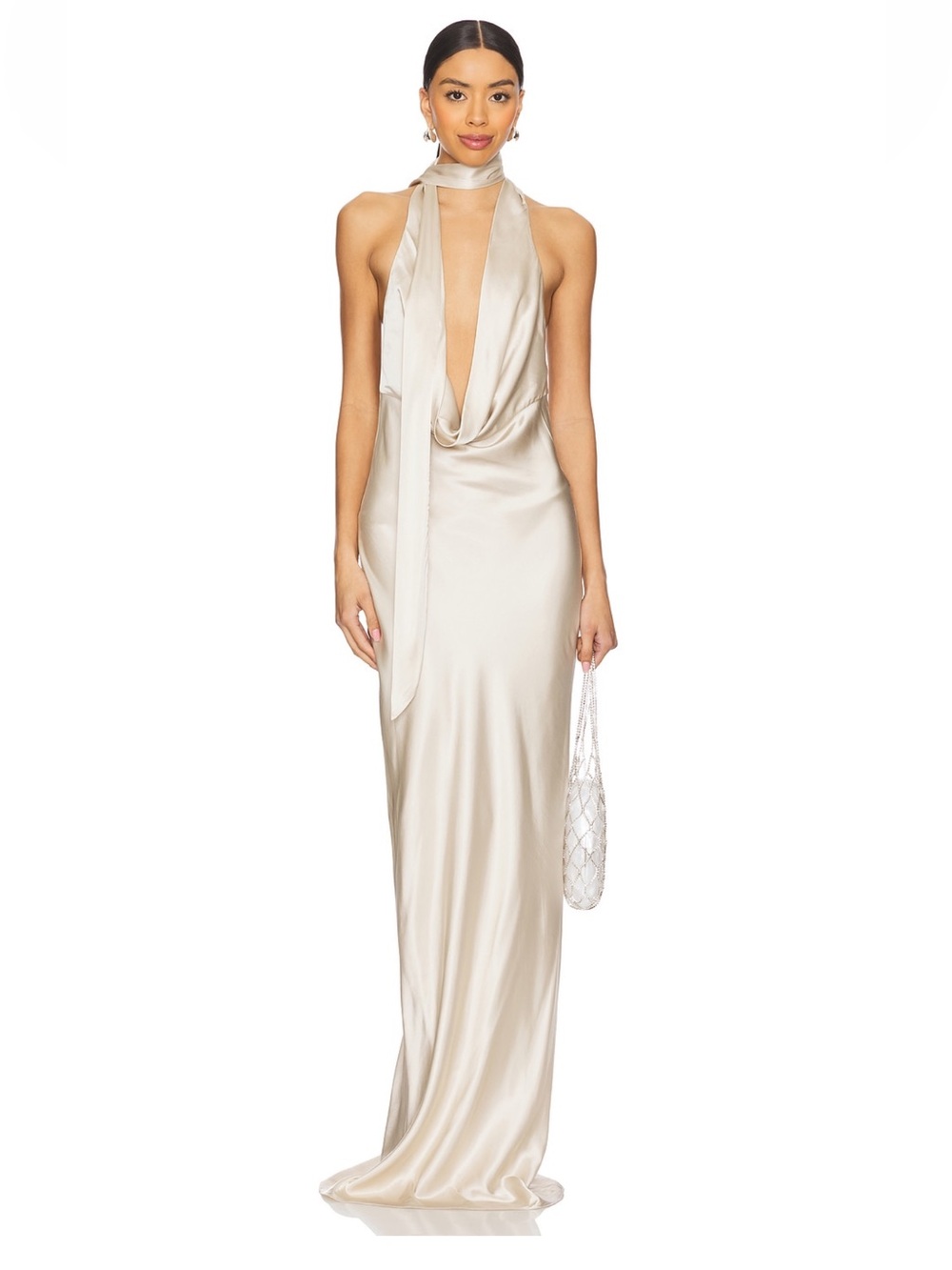 NAILA GOWN by NBD in Champagne